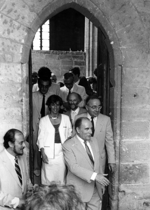 1981- Visite de François Mitterand - Photo FR3 Marseille © Djuro Pavlica