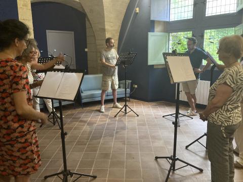 photo atelier lecture à voix haute © La Chartreuse