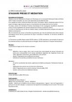 Stage presse-médiation