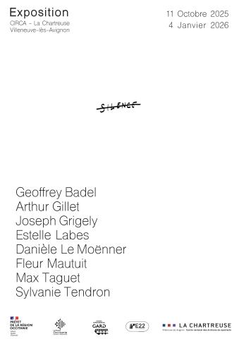 affiche "silence" (barré)