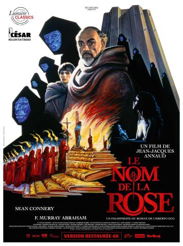 affiche Le nom de la rose © 1986 TF1 STUDIO – NEUE CONSTANTIN FILM – FRANCE 3 CINEMA – CRISTALDI FILM affiche Le nom de la rose © 1986 TF1 STUDIO – NEUE CONSTANTIN FILM – FRANCE 3 CINEMA – CRISTALDI FILM