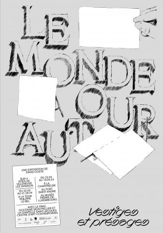 visuel affiche expo "le monde autour" de David Coste