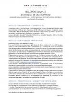 RÈGLEMENT DU JEU