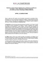 Résidence CEAD - Appel à candidatures 2018