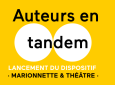 visuel auteurs en tandem marionnette et théâtre